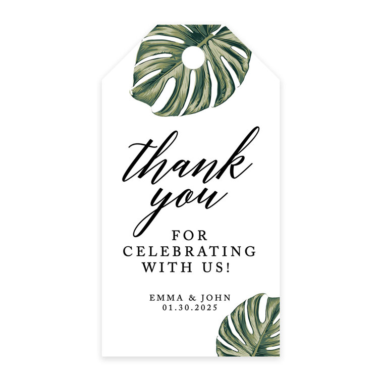 Koyal Wholesale Thank You Wedding Favor Tags Wayfair